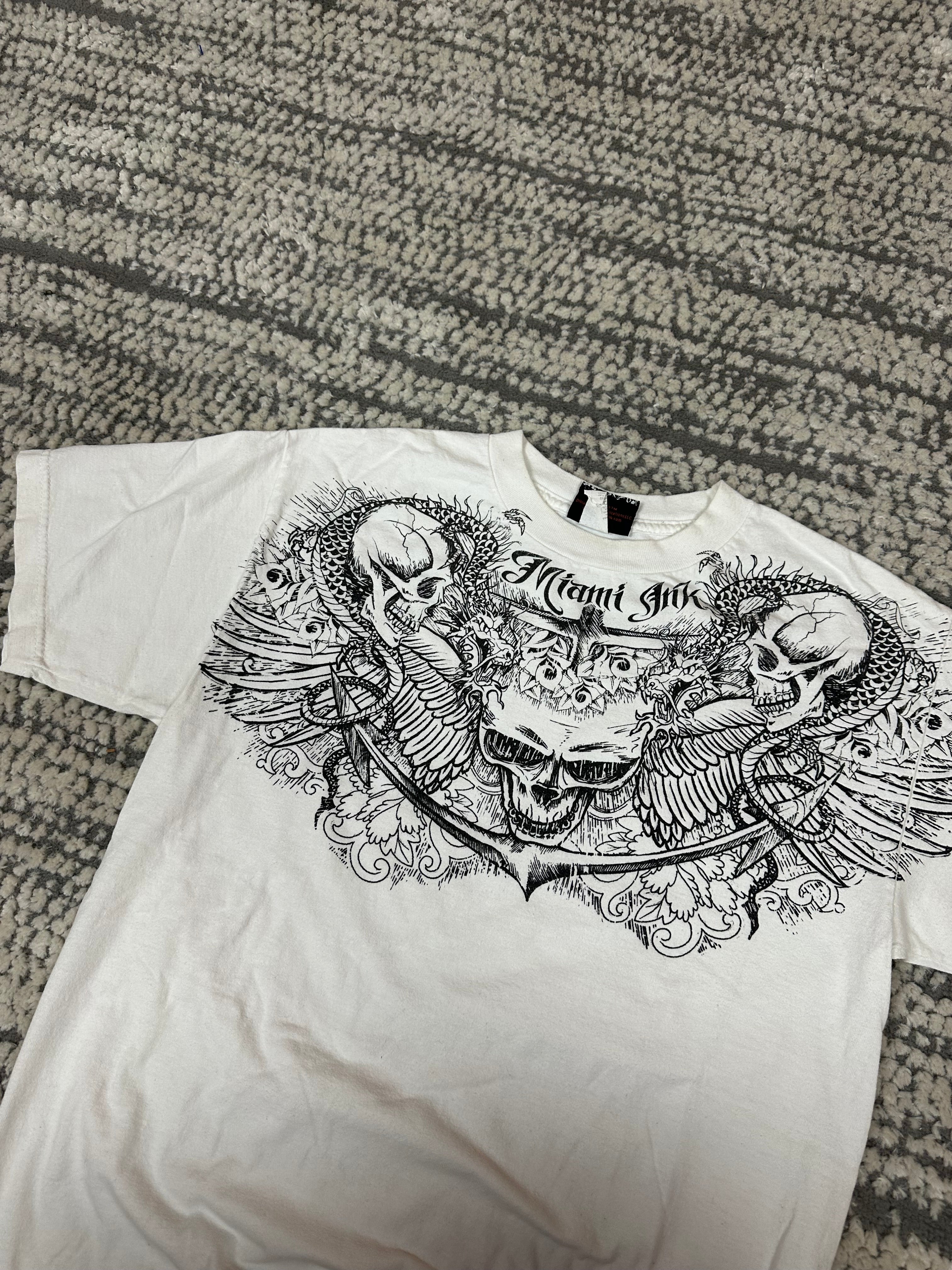 Vintage Y2K Miami Ink T-shirt