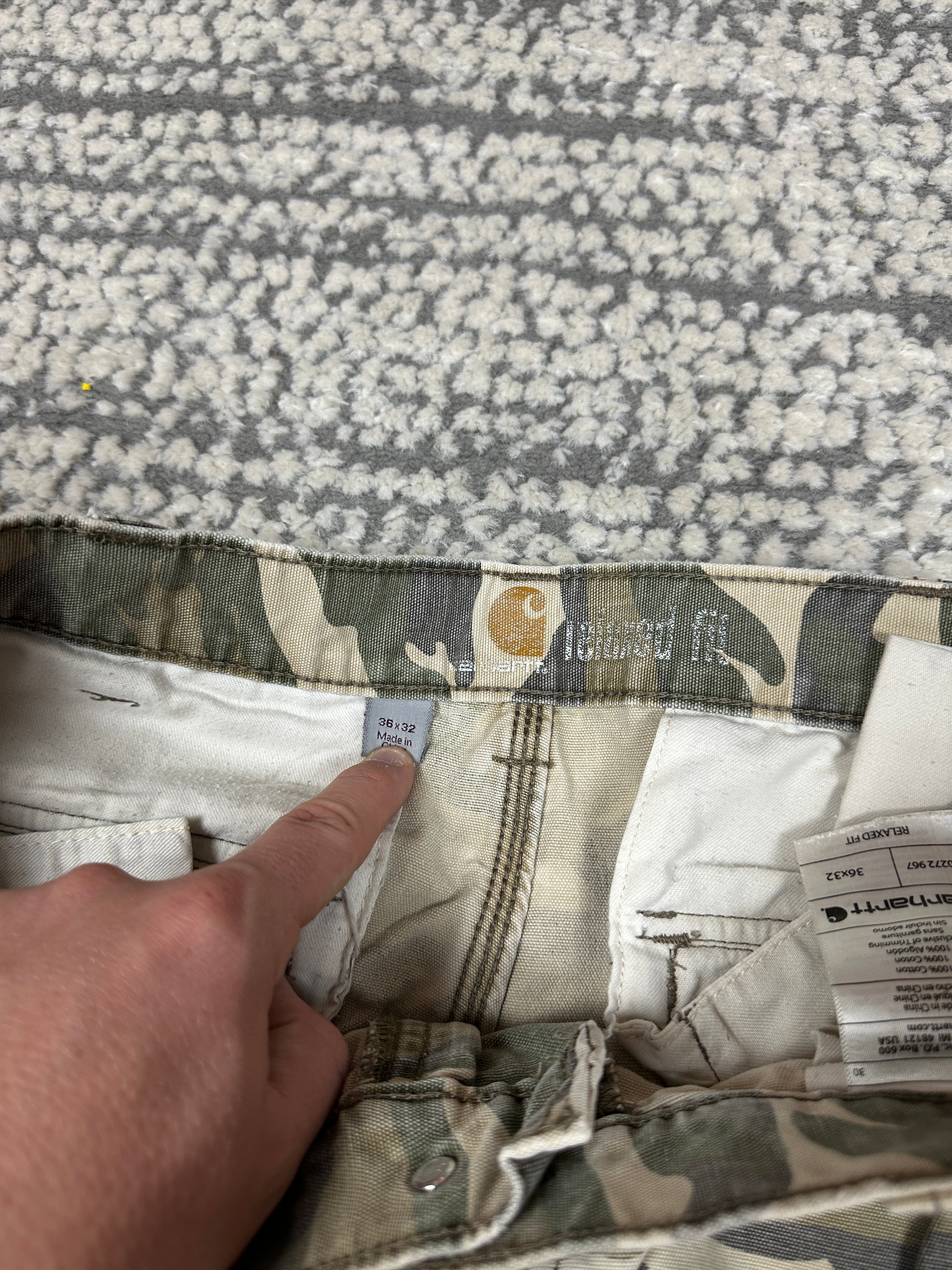 Vintage Carhartt Camo Cargo Pants