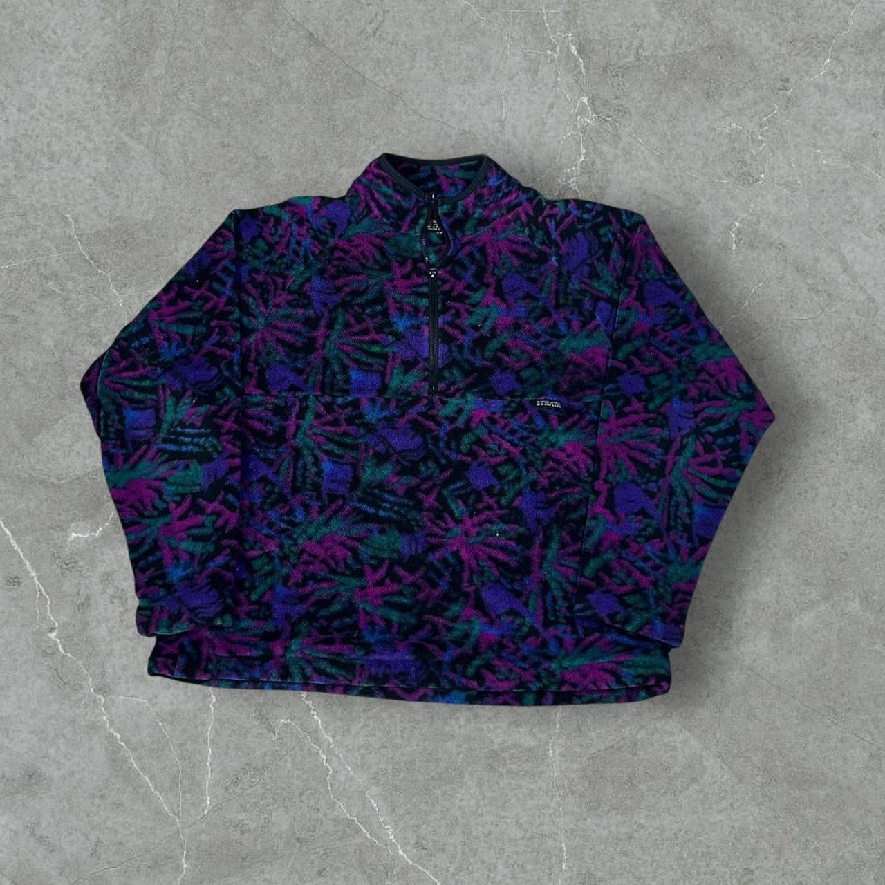 Patterned Fleece Multicolor Sweatshirt