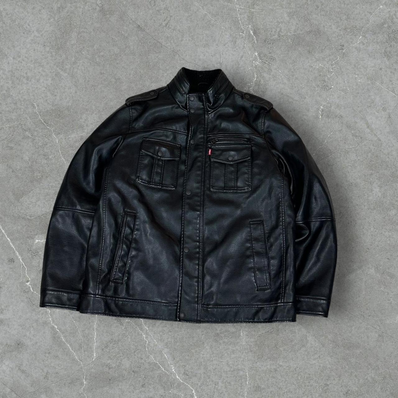 Levi's Black Leather Biker Jacket