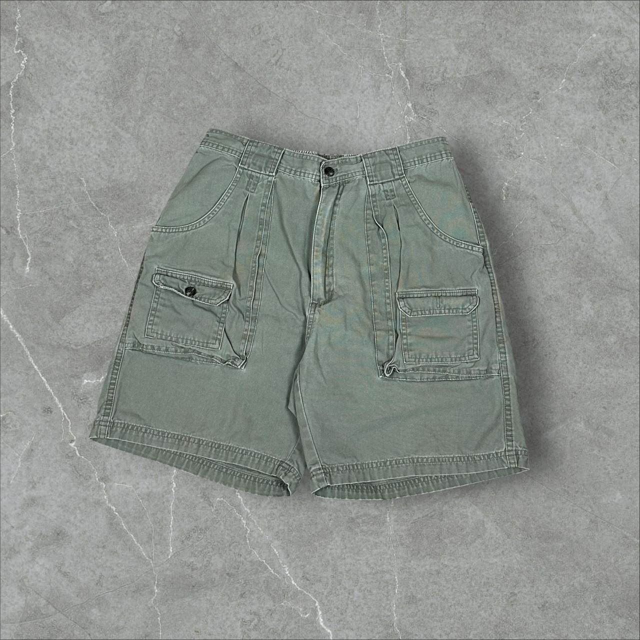 Utility Green Cargo Shorts