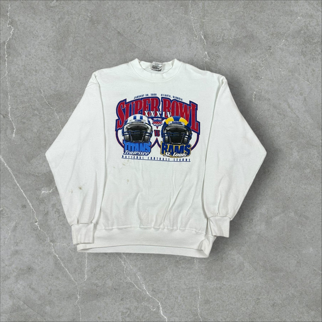 Vintage Titans vs Rams Super Bowl Crewneck