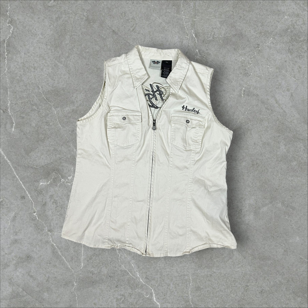 Vintage Harley Davidson Biker Vest